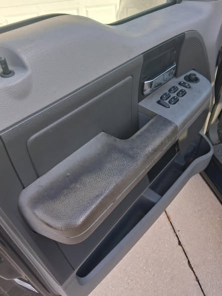 Interior carpet and upholstery before cleaning