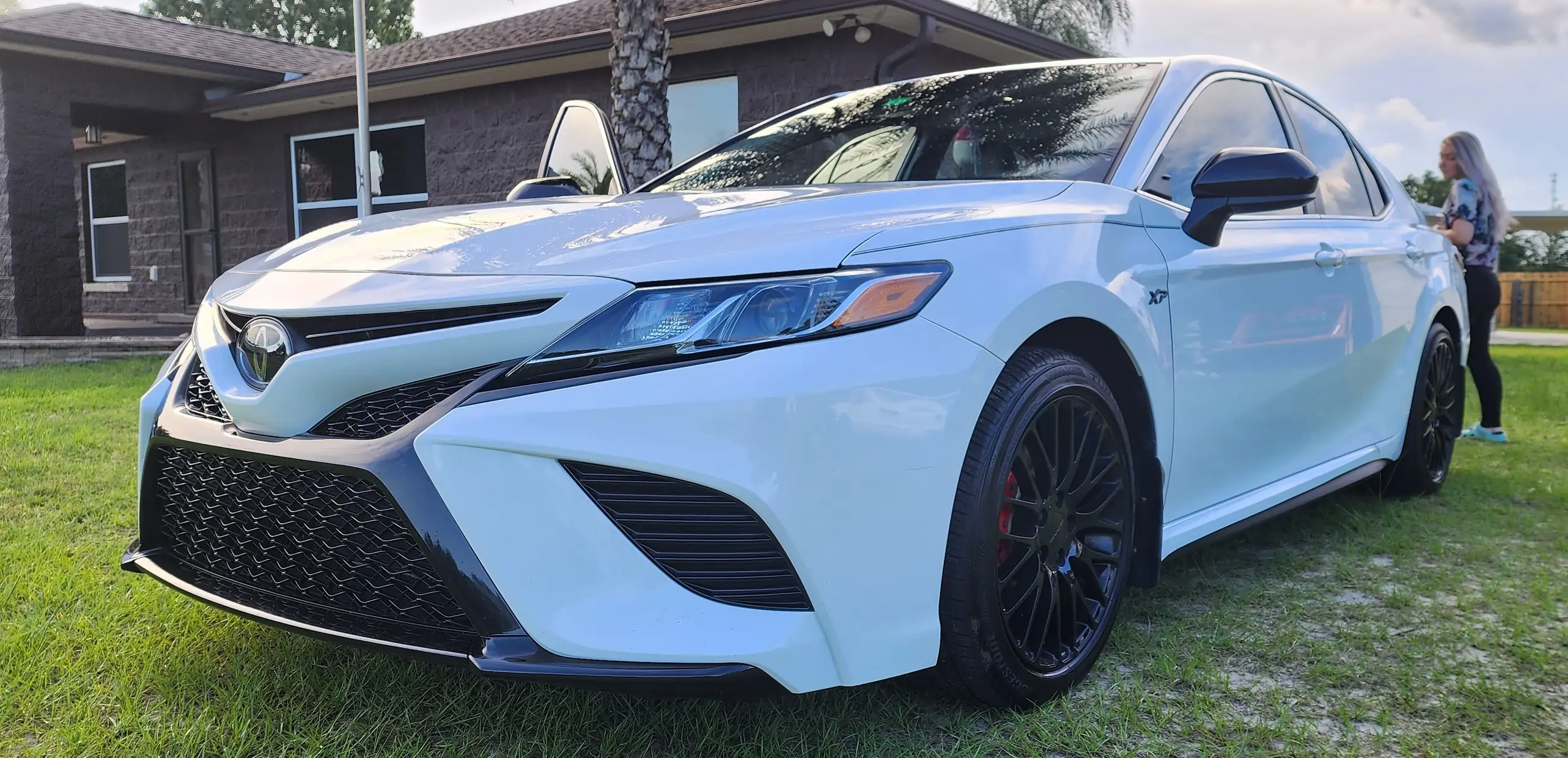 Exterior auto detailing by Diamond Auto Spa — machine polish and paint sealant on finished vehicle